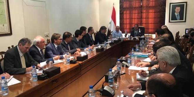 لقاء سوري روسي رفيع المستوى لبحث سبل الاستثمار والشراكة في إعادة الإعمار